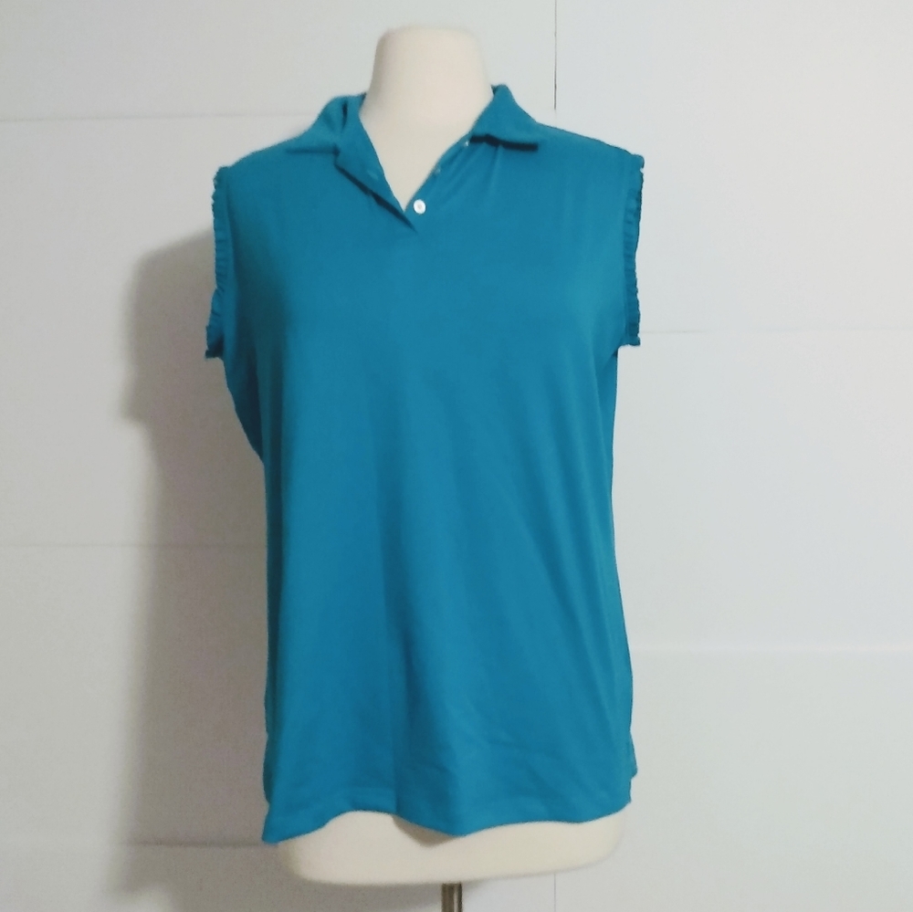 Lady Hagen L Hydro Dry Golf Shirt Blue Turquoise T